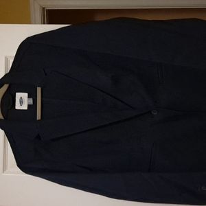 Womens XL navy blue old navy blazer jacket